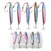 5Pcs 30g40g Slow Fall Pitch Fishing Lures Metal Flat Fishing Jigs Sinking Jigging Bait for