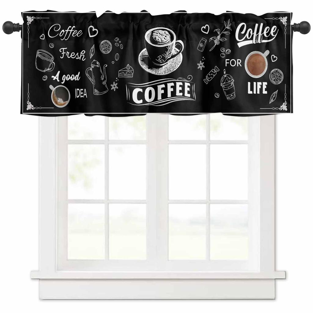 Кофейный ретро-стиль кухонные шторы на окна украшение дома короткие шторы для гостиной спальни маленькие шторы Cortinas