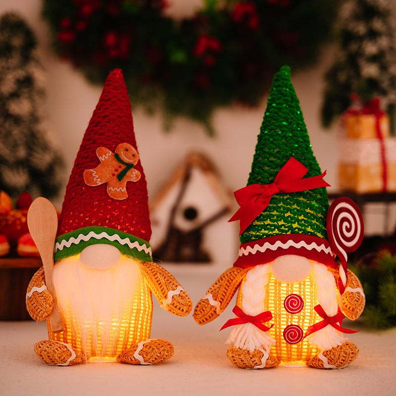 Adorable Gingerbread Man Decoration With Lighted Features For Christmas Festivities