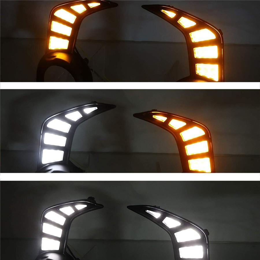 2x Светодиодный Дневной Ходовой Огонь Противотуманная Лампа Указатель Поворота Кабель Для Toyota 4Runner 14-22