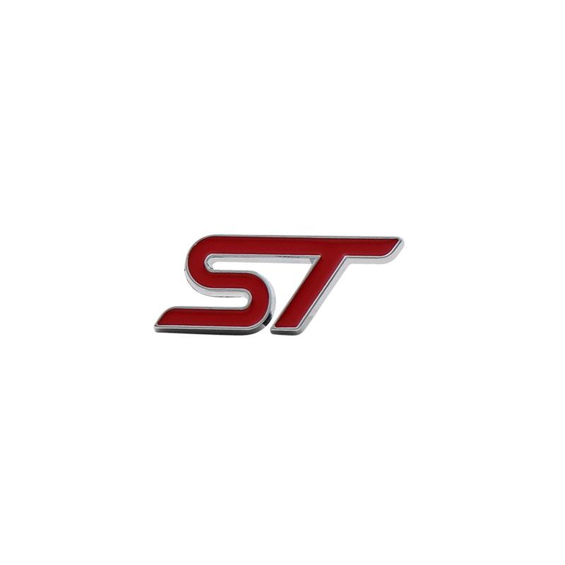 Car Styling ST for Steering Wheel  Car Fender Side Trunk Nameplate Decal Emblem Badge Sticker