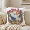 American Classic Beach Style Art Cushion Cover Linen Pillowcase Soft  for Sofa Bed Home Room Decor