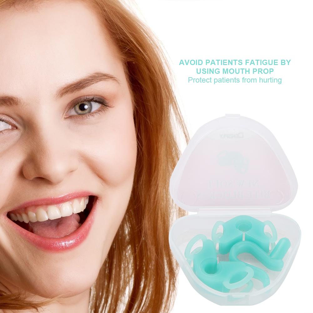 Soft Silicone Dental Bite Block Mouth Opener Dental Intraoral Cheek Retractor Oral Care Tools