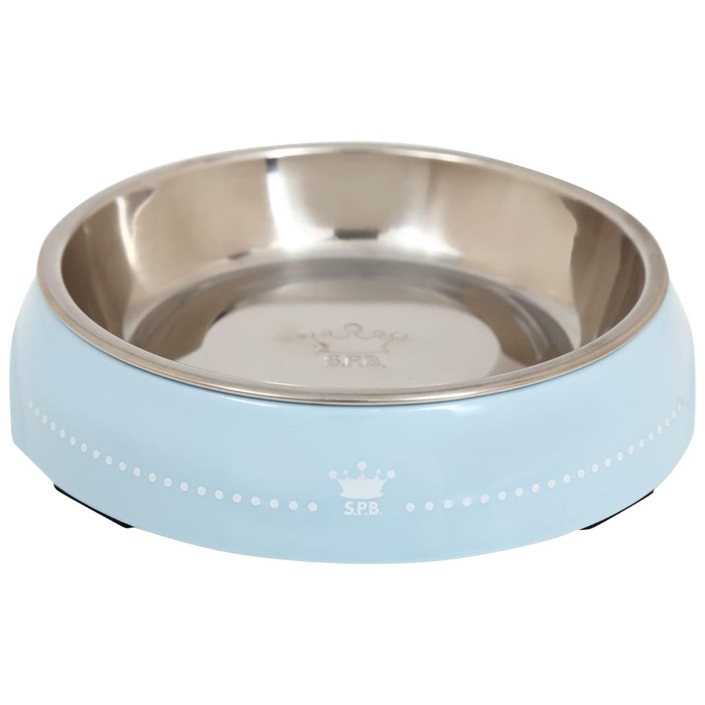 Pet Dog Tableware Super Pet Bowl Shallow Blue S.P.B. (Super Bowl)