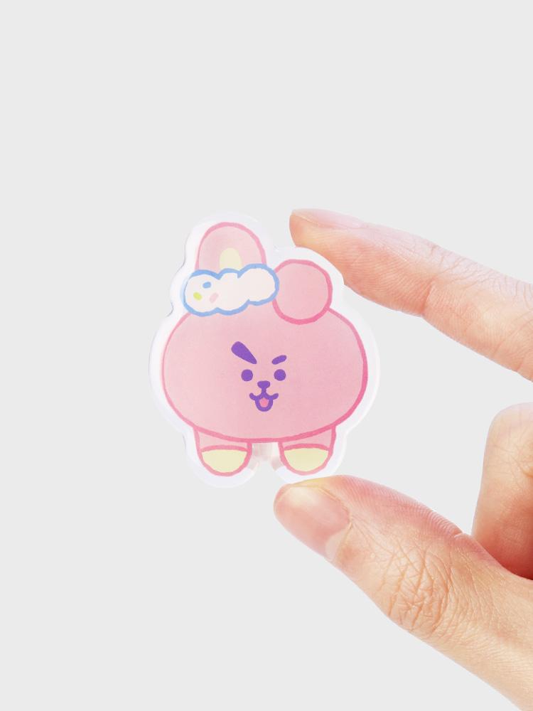 LINE FRIENDS Акриловый магнит-клипса BT21 COOKY ON THE CLOUD Edition