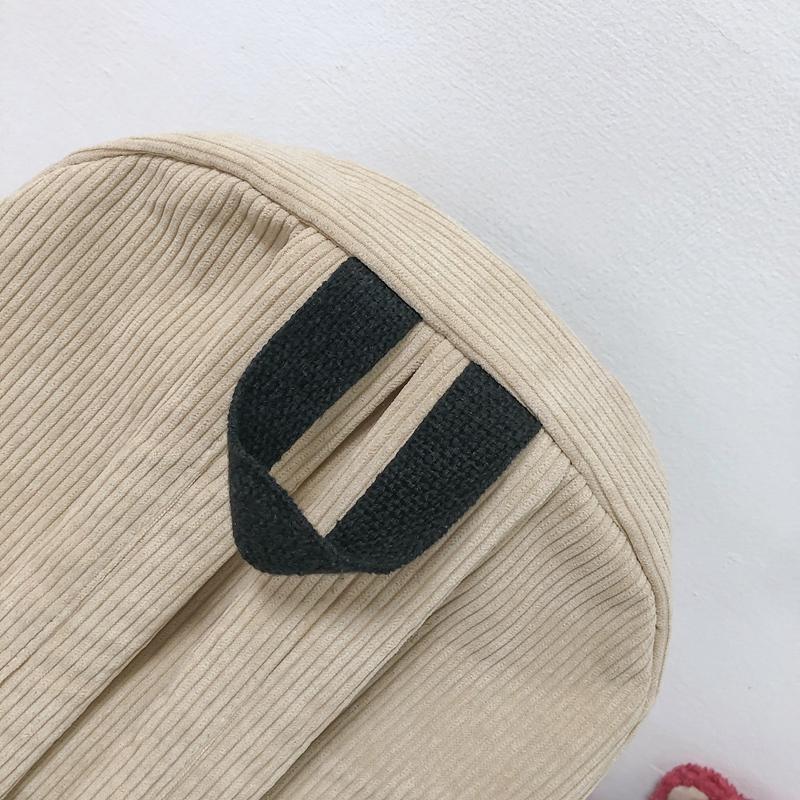 Сплошная цветная книжная сумка, студенческий рюкзак, вельветовая школьная сумка, рюкзак большой емкости