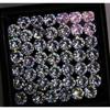 Natural White Sapphire Loose Gemstone 14 pcs 5 mm Round Lot September Birthstone for Gem Collections