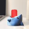 Shark Drink Holder Fun Biting Shark Cup Stand for Cans And Bottles Novelty Desk Accessory Party Decor Fits Most 250ml-500ml Beverages