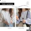 [H.U.A] Ladies Shirt Blouse Tops Long Sleeve Large Size Sexy Large Size Cute Pullover Beautiful Formal Spring Autumn LBL L