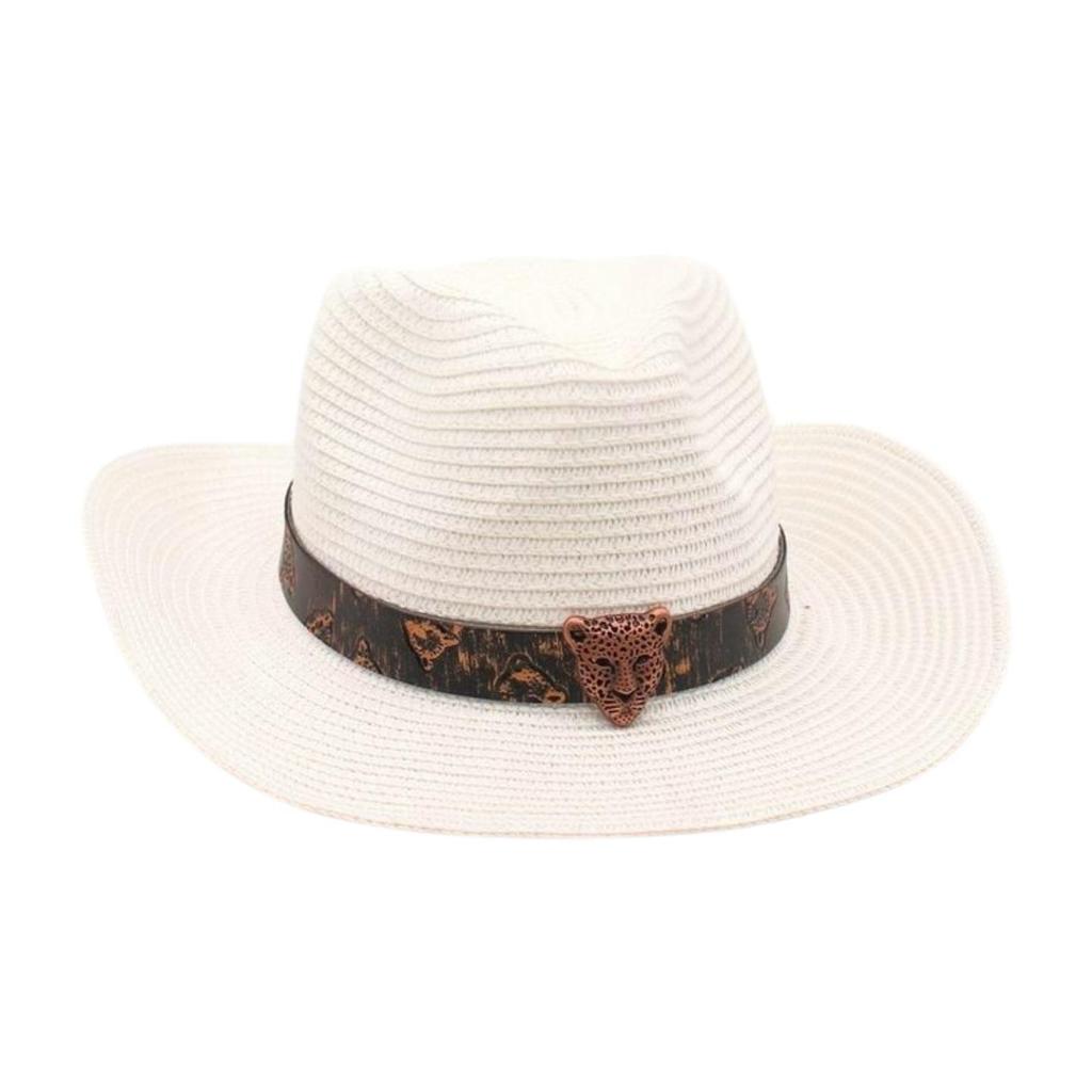 Премиум Этнический Стиль Плетеная Соломенная Шляпа Женская Пляжная Пляж Путешествия Соломенная Шляпа Западная Ковбойская Шляпа