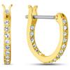 Swarovski Crystal Sparkling Dance Rainbow Pierced Earrings Gold Tone Plated 5537494