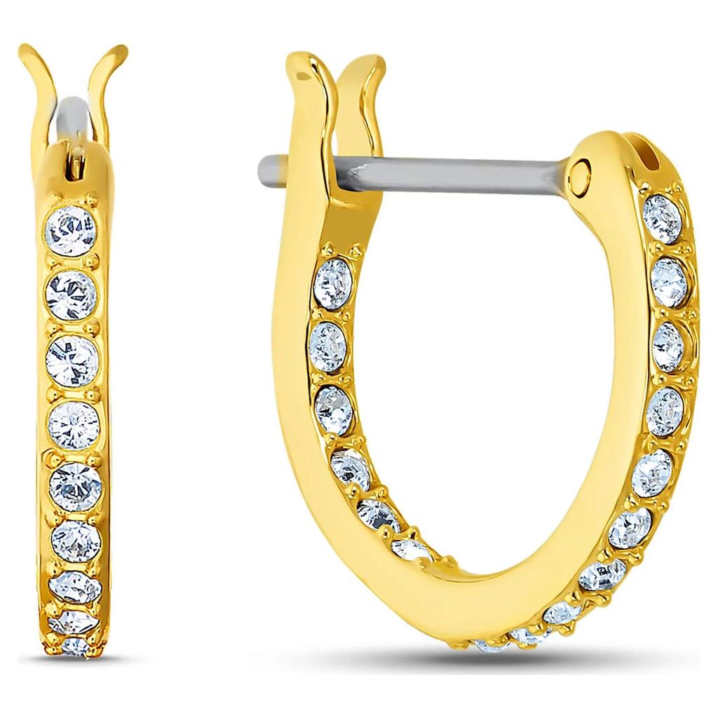 Swarovski Crystal Sparkling Dance Rainbow Pierced Earrings Gold Tone Plated 5537494