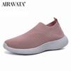 Женская повседневная прогулочная обувь, легкие дышащие летающие тканые носки, кроссовки