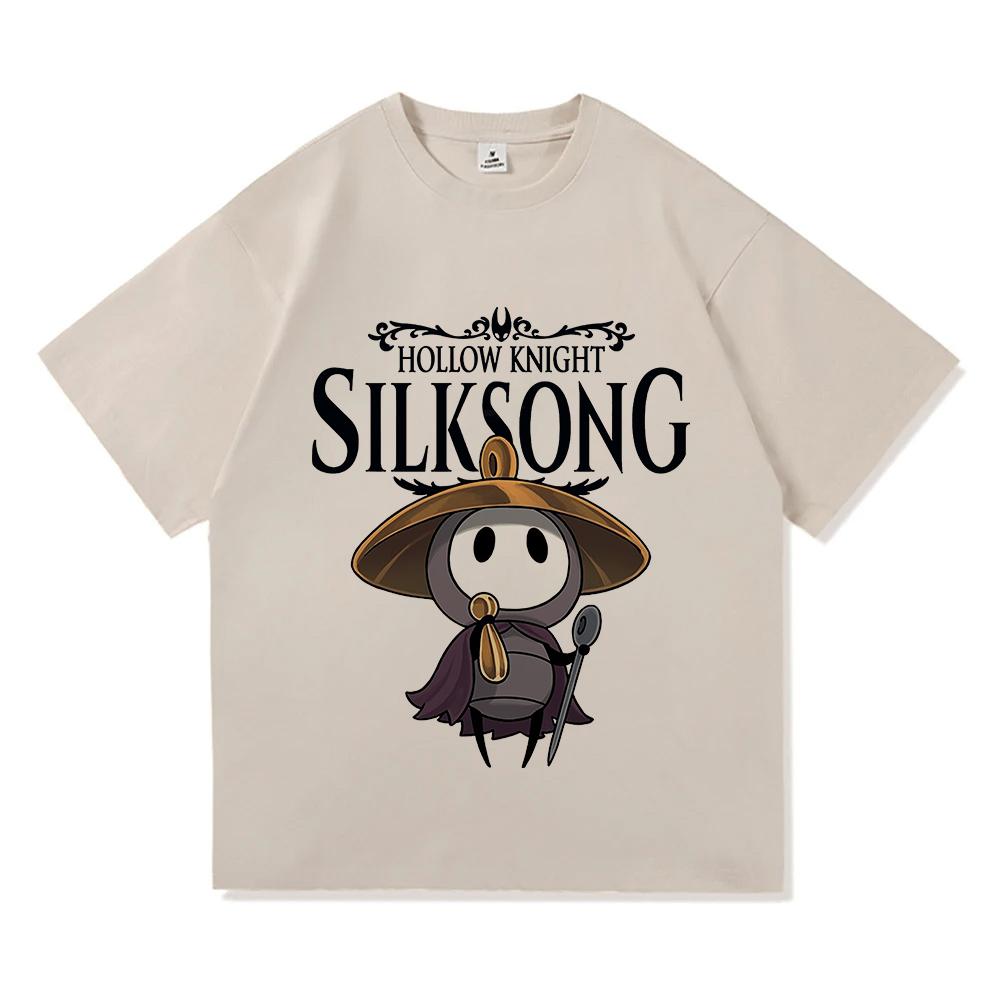Sherma Song Tshirts Hollow Knight Silksong Funny Game Quote Tees Harajuku Cartoon Print T Shirts Unisex Cotton Casual Clothes
