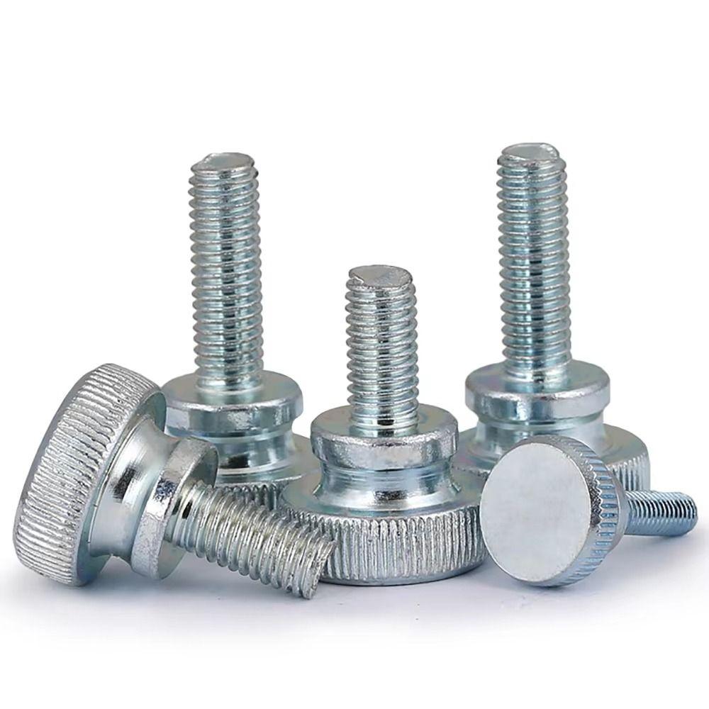 45pcs Large Head Thumb Screws Durable Round Head Screws GB834 Knurled Screws Construction