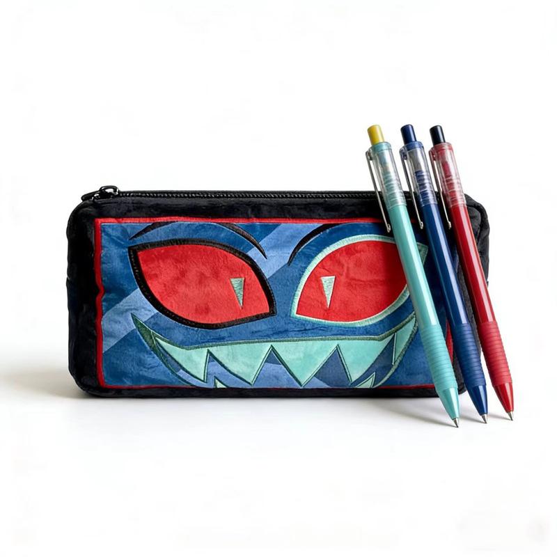 In Stock Hazbin El Vox Plush Doll Bag Pencil Case Coin Purse Cute Anime Peripherals Toy Birthday Christmas Gift