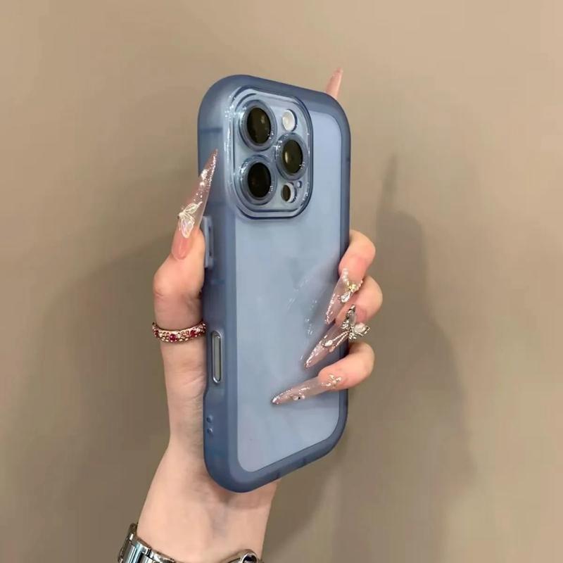 Soft Silicone Transparent Shockproof Phone Cases For iPhone 11 12 13 14 15 16 17 Pro Max Plus AIr Clear Bumper Back Cases Cover