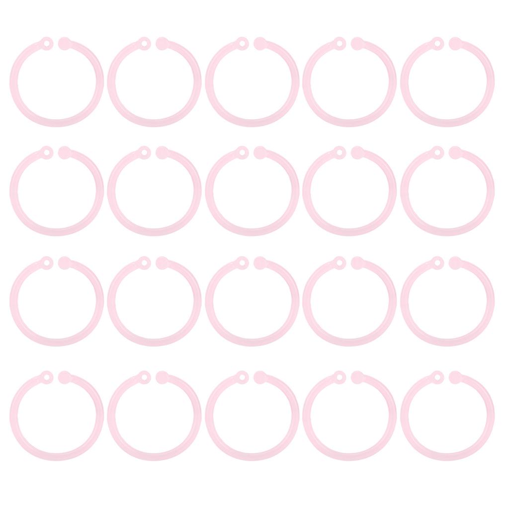 20 шт. Пластиковые кольца прозрачные гибкие свободные листы кольца для книг для школы домашнего офиса карты D