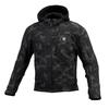 Protective Softshell Winter Monochrome Size Motorcycle Jacket JK-5902 Parka, Camo, L,