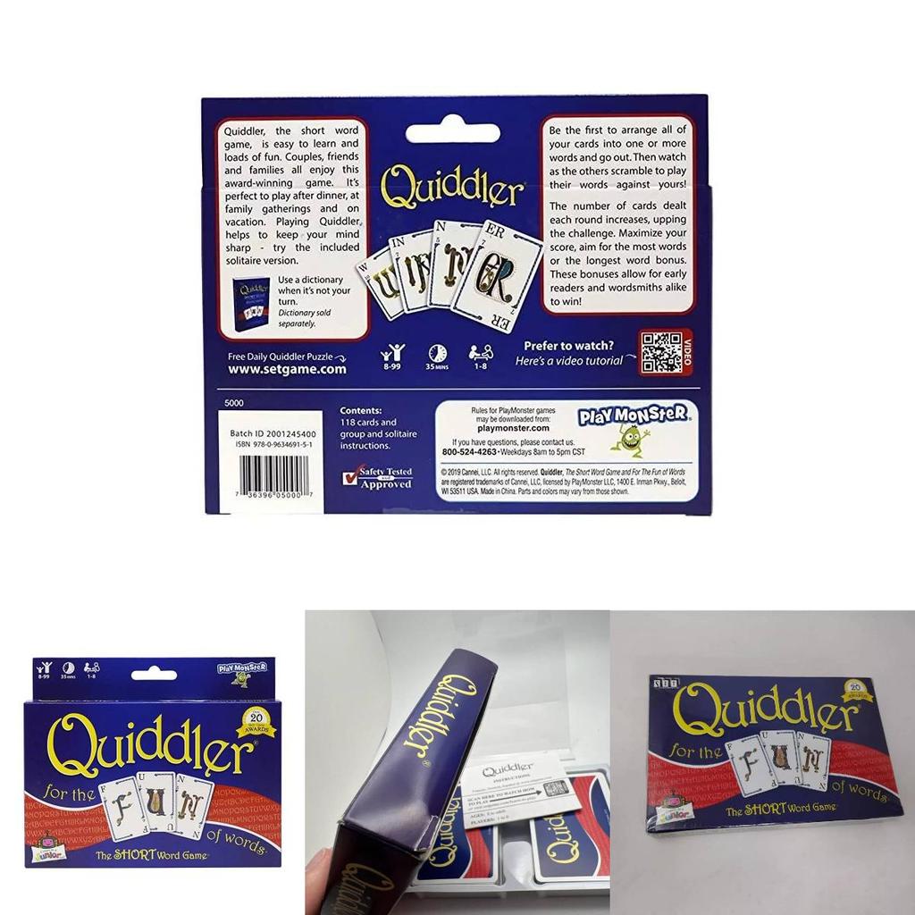 Увлекательная карточная игра Квиддлер для семьи и друзей с дизайном «Пять корон», идеально подходящая для стратегии и веселых посиделок