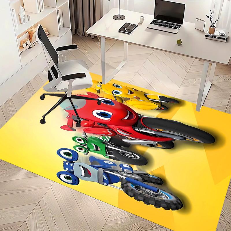Ricky Zoom2 Printed Absorbent Washable Carpet, Non-Slip Bathroom Mats, Kitchen Rugs, Yoga Mat,Living Room Entrance, Camping Picnic Rugs