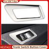 Stainless Steel Car Rear Trunk Switch Button Frame Cover Decoration Sticker for Volkswagen VW T-Roc 2017 - 2023