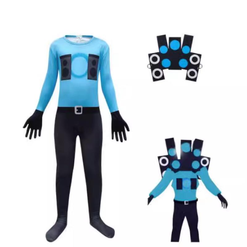 Новая модель, туалетный человек, мониторный человек, игровой костюм, Хэллоуинский цельный смешной колготок-шоу