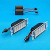 1 Pair LED License Plate Light 13502178 for Opel Mokka/Mokka X