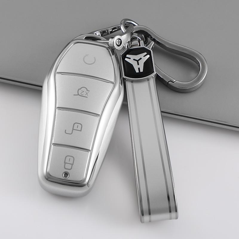 Чехол для ключа для BYD Han, Tang, Song Plus, Yuan DMI, Qin Pro, Song Max, Frigate 9 EV