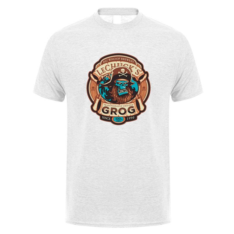 LeChucks Grog Craft Beer Monkey Island T Shirt Summer Unisex Cotton Short Sleeve Tshirts Funny Tshirt Unisex Tops Tee DZ