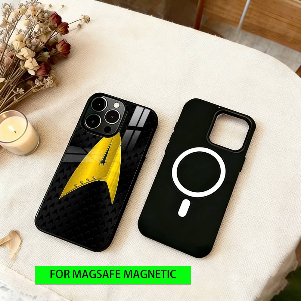 S-Trek Space Theme Phone Case For iPhone17,16,15,14,13,12,11 Plus,Pro Magnetic For Magsafe Wireless Charging