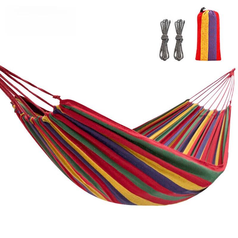 Deshangyuan Outdoor Camping Single Canvas Hammock