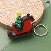 Christmas Series Santa Claus Christmas Tree Key Chains For Backpacks Pendant Cute Elk Doll Key Ring For Kids Friends Gift