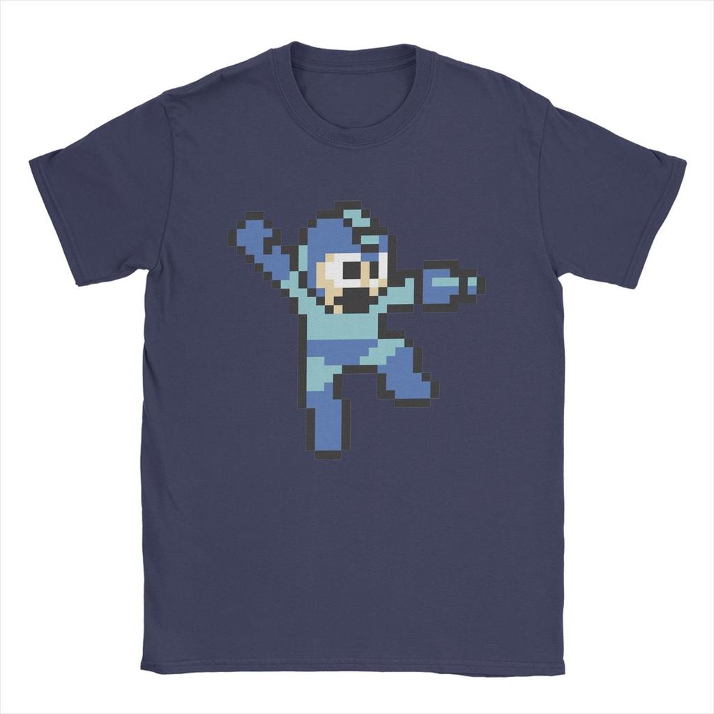 Megaman Jump'n Shoot T Shirts Men 100% Cotton Novelty T-Shirts Round Collar Tee Shirt Short Sleeve Tops Plus Size