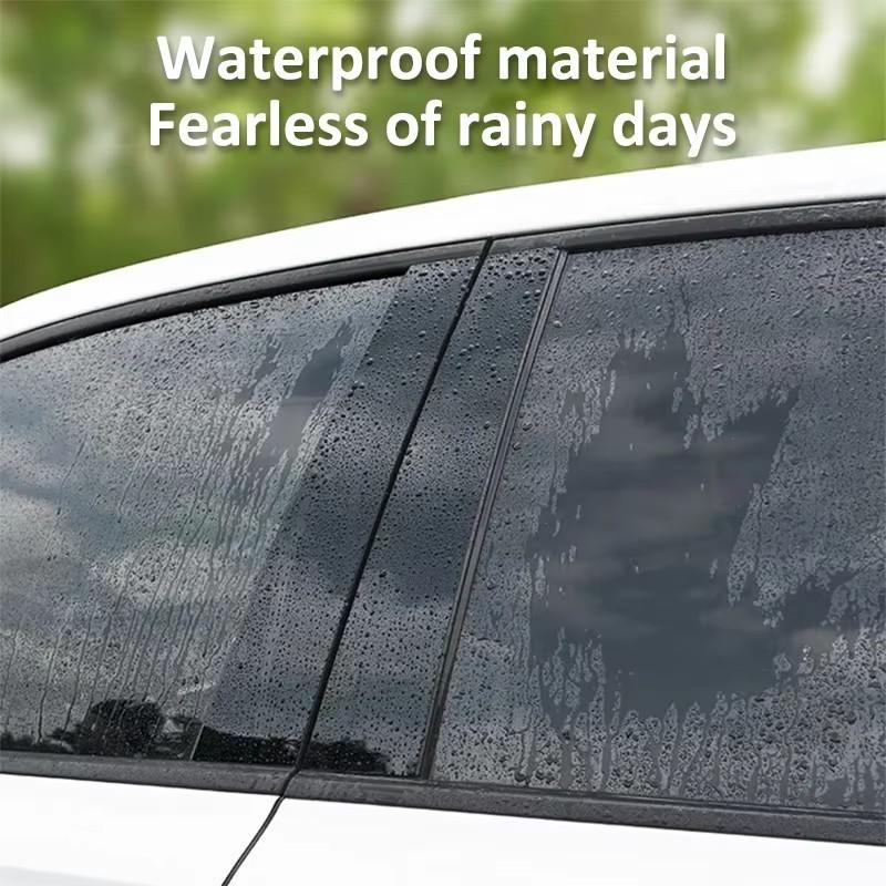 6pcs Car Window Trim Cover Parts B C Column Pillar Posts Door Sticker Decal Accessories for Nissan Qashqai J10 Dualis 2006~2013