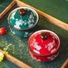 Vine flower stew cup Ceramic crock pot soup stew cup Household high-value steaming cup Water-proof stew with lid Steamed egg soup cup Stew pot