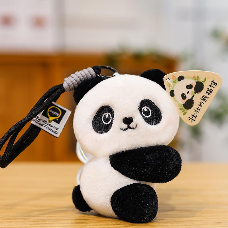 Плюшевая Панда Кукла Брелок для Рюкзака Брелок Подвеска
