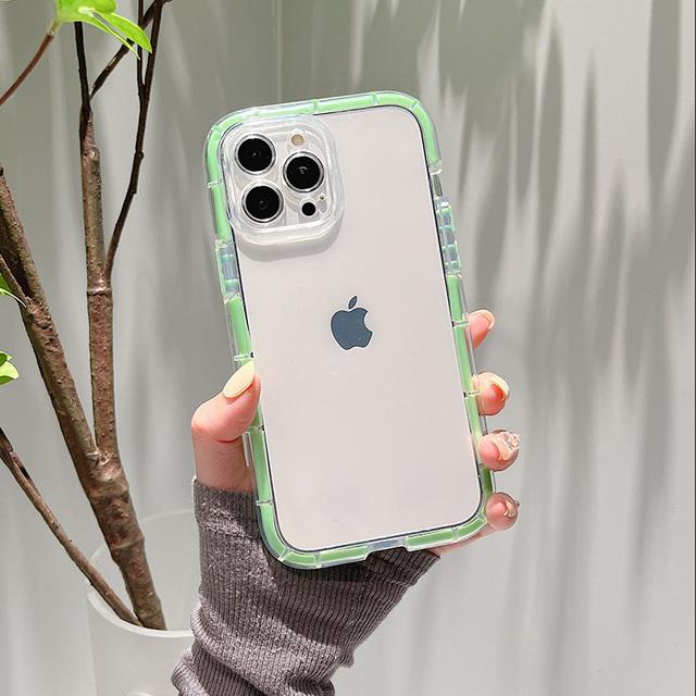 Прозрачный светящийся чехол-бампер для Iphone 14 11 12 13 Pro Max 13pro X Xr Xs противоударный прозрачный силиконовый чехол с воздушным буфером