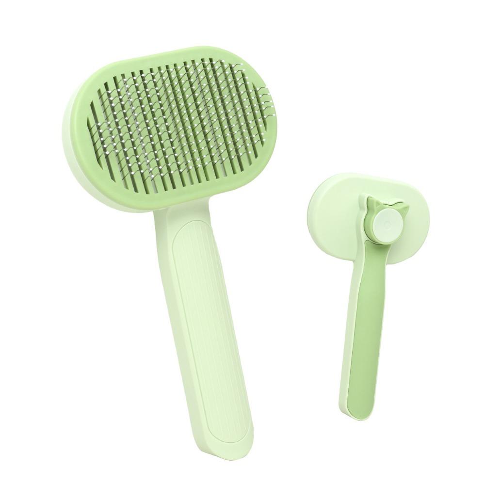 Pet comb, cat hair remover, hair removal, stainless steel comb, cat hair brush, one-click hair removal comb to remove hair.