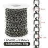 5M Металлические Алюминиевые Цепи О-образной формы Скрученная Цепь для DIY Ожерелья Браслета Изготовления Ювелирных Изделий Одежды Сумки Компонент Аксессуар Принадлежности