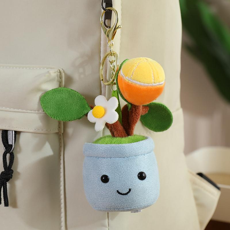 New Simulated Pot Plant Strawberries Pothos Lotus Leaves Pine Tree Cute Dolls Plush Toys Sofa Decor Birthday Gifts For Baby