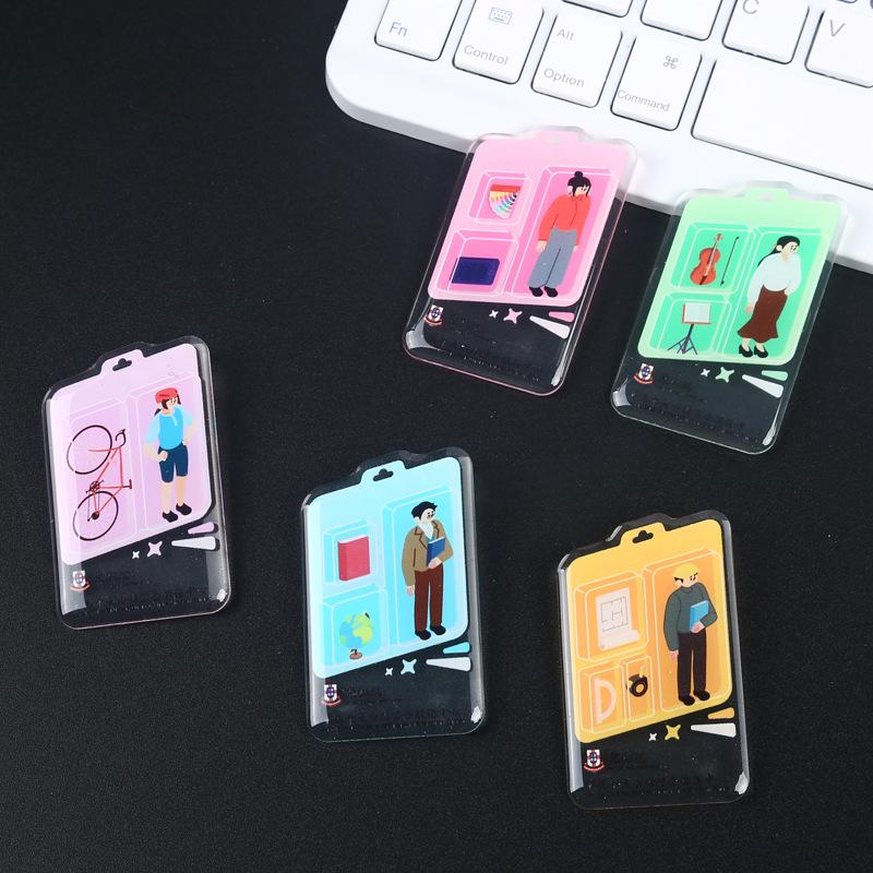 Acrylic Name Badge with Custom Logo - Cartoon Anime Brooch for Kids Gift or Kindergarten Name Tag