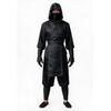 Socpuro Authentic Ninja Cosplay Halloween Outfit Black Top Bottom Set Hood Headband Arm Guards Belt Costume Samurai Attire Unisex Cultural Festival