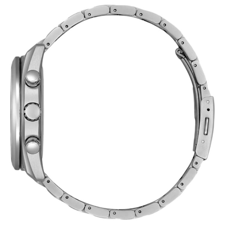Citizen Мужские часы Citizen BY1010-81H, водонепроницаемость 100 м, кварцевый механизм с питанием от света, ремешок из супертитана