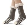 Women's Winter Slipper Socks With Grippers Cozy Warm Fuzzy Slipper Socks Non Slip Thick Comfortable Soft Fleece Lined Home Grips Socks for Women