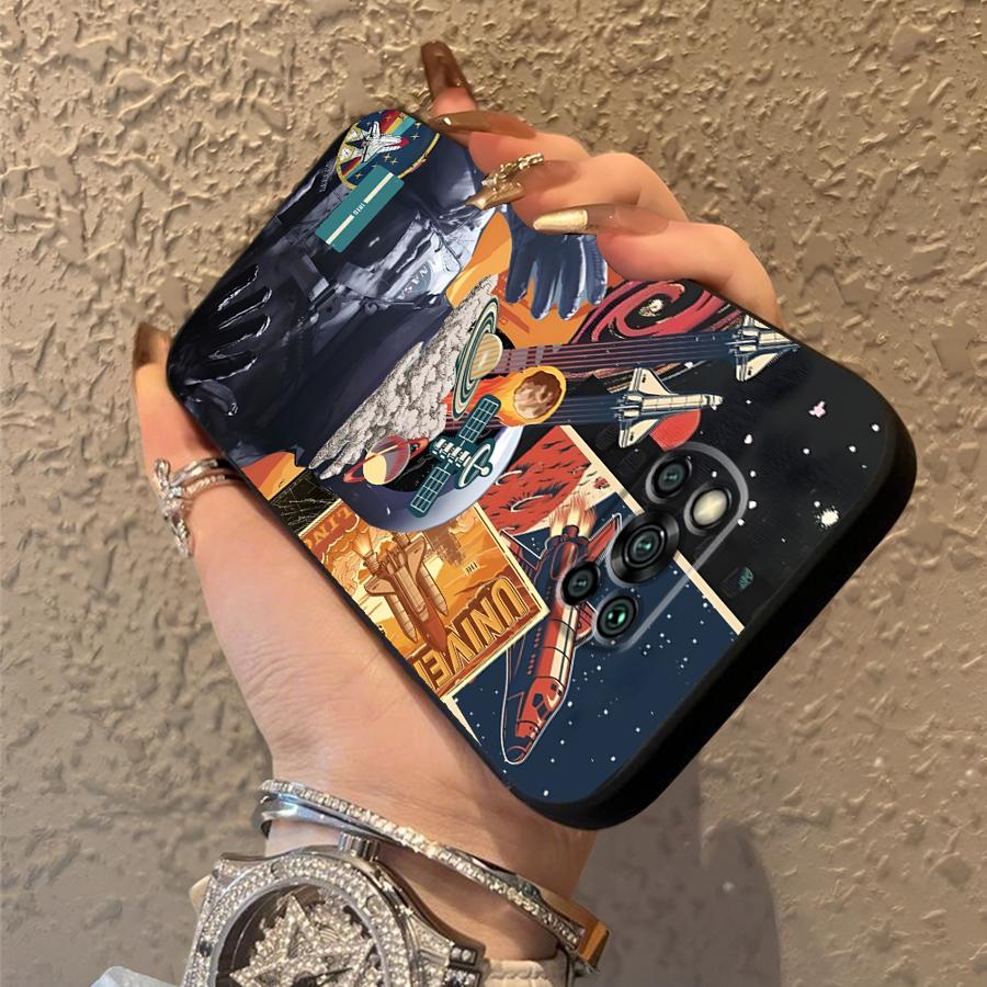 Чехол для телефона Funda для Xiaomi Poco F8 F3 C71 M5 M3 M4 M7 X3 X4 X5 X7 Pro C50 F1 C61 C75 Астронавт