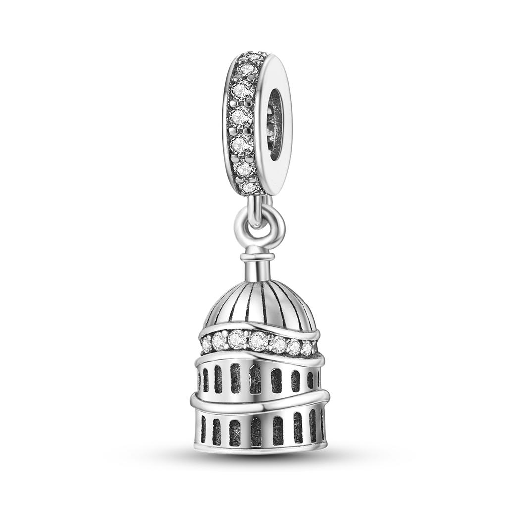 Landmark Copper Charms Original Vienna Paris Tokyo Travel Pendants Fit Bracelet Diy For Woman Jewelry Making