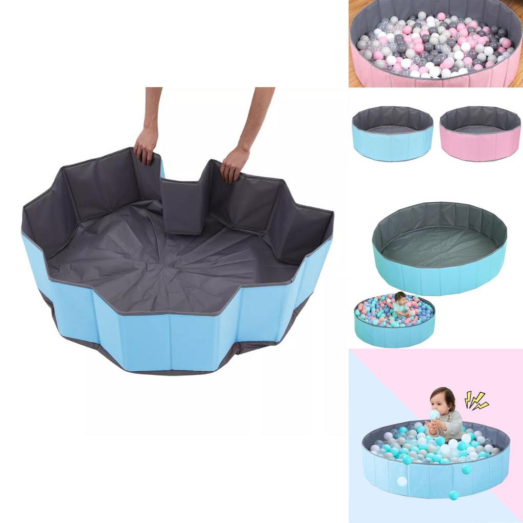 Просторный и прочный складной манеж-игровая площадка с шариками для детей с 10 фунтами фарфорового песка