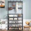 Clothes Hat Hangers Shoe Rack Multi-Layer Shoe Rack Simple Floor Shoes and Hat Racks Load-bearing Living Room Organizer Shelf