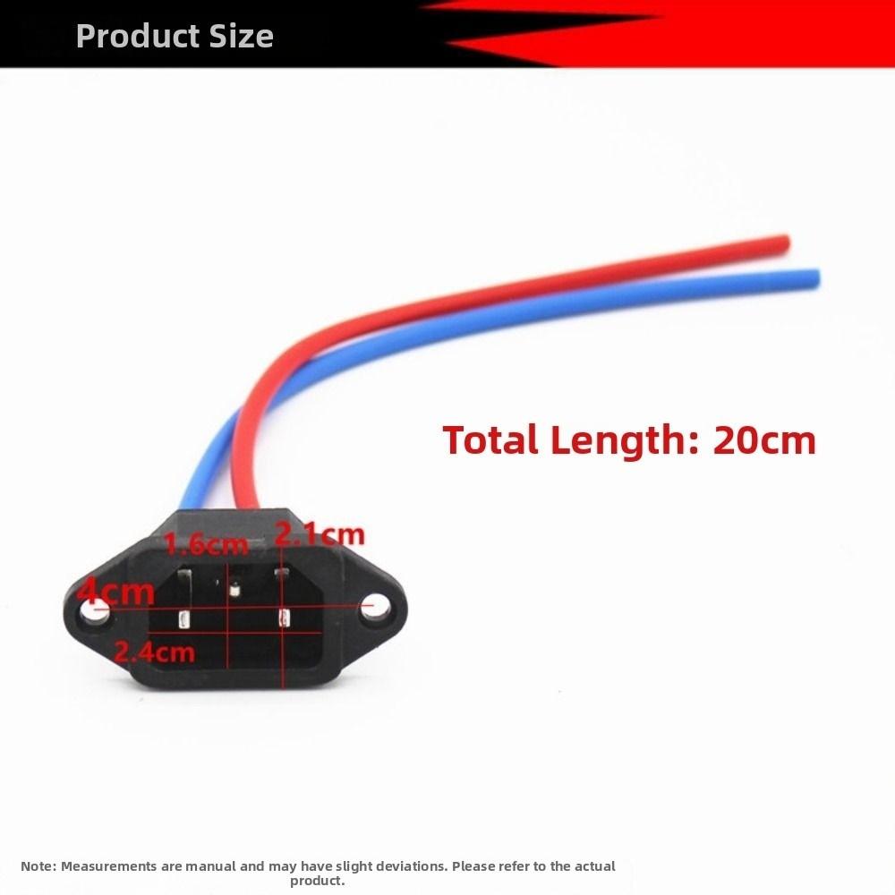 1/2/5PCS Copper alloy Scooter Copper Core Cable Plug Socket Plastic Electric Vehicle Accessories